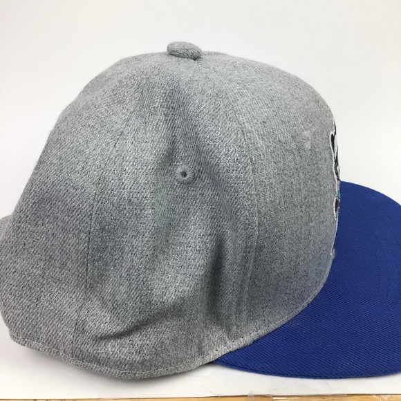 Riot Society Panda drink Bubbles Blue And Grey Adjustable flat bill Hat Cap. - Picture 4 of 8